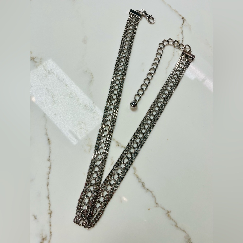 Shiny Silver chain belt